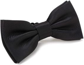 img 4 attached to Adjustable Tuxedo Bow Ties for Boys by Fortunatever - Pre-Tied & Multiples Included