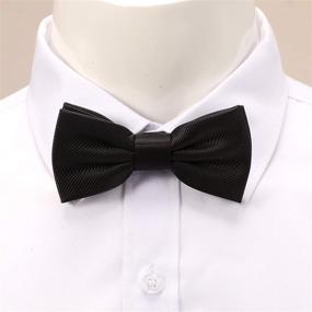 img 3 attached to Adjustable Tuxedo Bow Ties for Boys by Fortunatever - Pre-Tied & Multiples Included