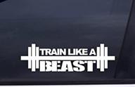 train like beast color die cut logo