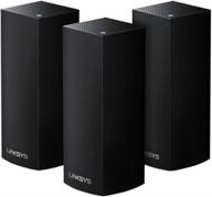 📶 linksys velop tri-band ac6600 whole home wifi mesh system - 3-pack, black (up to 6000 sq. ft coverage) logo