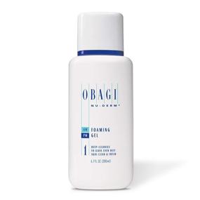 img 4 attached to 🧼 Obagi Medical Nu-Derm Foaming Gel Cleanser with Aloe Vera - Gentle Facial Cleanser for Normal to Oily Skin - Purifying Cleansing Gel to Remove Impurities, Excess Oil, and Makeup - 6.7 Fl Oz (200mL)