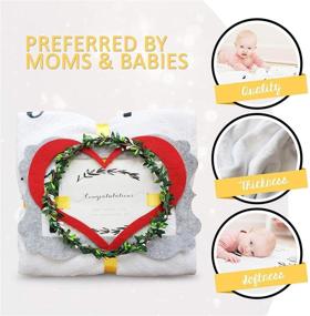 img 1 attached to 👶 Prazoli Gender-Neutral Baby Milestone Blanket - White Unisex Monthly Baby Blanket