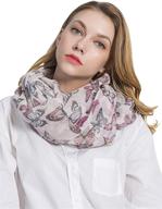 stylish gerinly penguin infinity scarves for women's fashion accessories logo