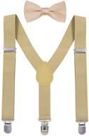 👶 kid's suspender set: polyester y-shaped braces with 3 clips logo
