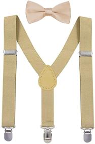 img 3 attached to 👶 Kid's Suspender Set: Polyester Y-Shaped Braces with 3 Clips