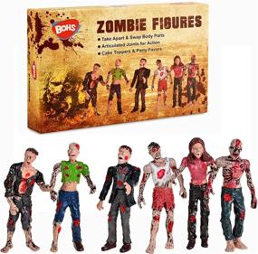 img 4 attached to 🧟 Unleash the Undead with Zombie Walking Dolls Action Figures
