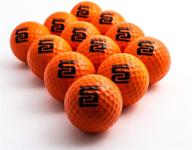 🏌️ sci-core practice golf balls (12 pack) - real-feel training balls for kids & adults - outdoor & indoor golf practice - highly visible limited flight - standard size logo