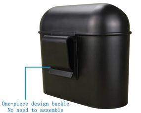 img 1 attached to 🚗 SNMIRN Car Trash Can with Lid: Mini Vehicle Dustbin Garbage Organizer for Automotive, Home, Office