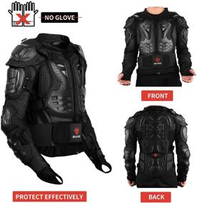img 3 attached to 🏍️ Gute Motorcycle Protective Jacket: Ultimate Armor for Men - Motocross & MTB Racing (2XL)
