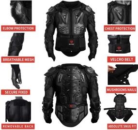 img 2 attached to 🏍️ Gute Motorcycle Protective Jacket: Ultimate Armor for Men - Motocross & MTB Racing (2XL)
