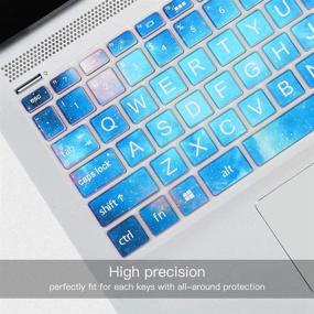 img 3 attached to 🌌 Защитный чехол для клавиатуры ноутбука HP Pavilion X360 14" - дизайн Галактики
