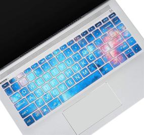 img 4 attached to 🌌 Защитный чехол для клавиатуры ноутбука HP Pavilion X360 14" - дизайн Галактики