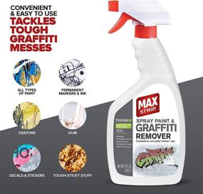 img 3 attached to 🎨 Ultimate Solution: Max Strip Spray Paint & Graffiti Remover 22oz