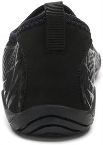 img 3 attached to Cheston Barefoot Quick Water All Black Men's Shoes