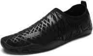 cheston barefoot quick water all black men's shoes logo