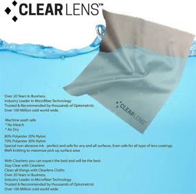 img 2 attached to 🧽 CLEARLENS Chamois Microfiber Cleaning Cloth (6-Pack) including Bonus Premium Non-Slip Cloth