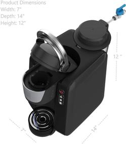 img 2 attached to ☕ JAVAPod Single Serve Coffee Maker and Brewer Machine - Includes Pod Capsule with Mesh Strainer, Refillable Water Design for Home Kitchen or Commercial Use