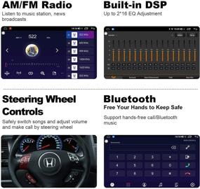 img 1 attached to GOKKCL 10.1-дюймовый Андроид 10.0 Автостерео: Беспроводной CarPlay и Android Auto, GPS-навигация, Bluetooth, WiFi - Мультимедийный плеер для Honda Accord 2003-2007.