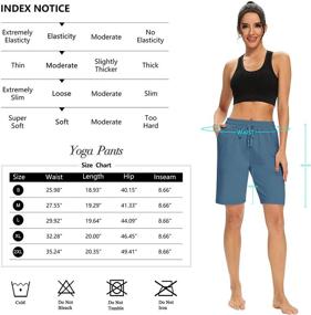 img 1 attached to 🩳 DIBAOLONG Women's Comfy Drawstring Lounge Bermuda Shorts with 3 Pockets - Loose Fit Yoga Shorts