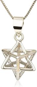 img 1 attached to Merkaba Pendant Sterling Geometry Protection