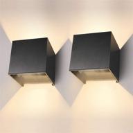 🔆 ledmo black modern led wall sconces: aluminum 3000k adjustable up and down wall lamp - illuminating style for every space логотип