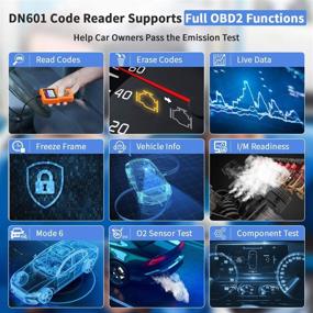 img 3 attached to 🚗 Dnose DN601 Car Code Reader & Battery Voltage Tester 9 Modes: Latest OBD2 Scanning Tool for Universal Auto OBDII Scanner - 2021 New Version