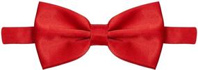 img 2 attached to 🎀 SILK BURLET Bowtie Bow Tie