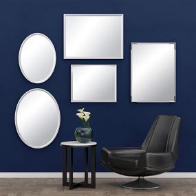 img 2 attached to 🪞 Gatco 1820 Flush Mount Mirror: Stylish Chrome Finish, 27.5" H x 20.5" W