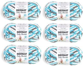 img 1 attached to 🌊 Cozy and Adorable: Bernat Baby Blanket 6-Pack in Sail, Sail Away