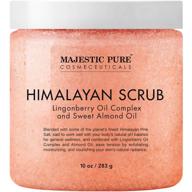 🧖 himalayan salt body scrub with lingonberry - exfoliating salt scrub for women and men, hydrating & deep cleansing - 10 oz logo