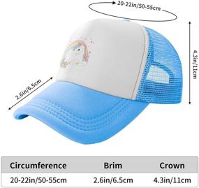 img 2 attached to 🦄 Adorable Kids' Trucker Hats: Waldeal Cute Unicorns Collection