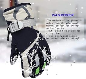 img 2 attached to 🌧️ Navy Boys' Waterproof Accessories: Stay Warm and Dry in Cold Weather!