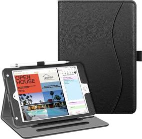 img 4 attached to 📱 Fintie iPad Mini 5/4 Case - Enhanced Protection, Multi-Angle Viewing, Smart Folio Cover with Pocket, Pencil Holder, Auto Wake/Sleep - iPad Mini 5th Generation 7.9", Black