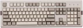 img 4 attached to EXCLUSIVE: FIRSTBLOOD Game Only AK510 Retro Mechanical Gaming Keyboard - PBT SP Spherical Keycaps - Classic Grey-White Matching - RGB Backlight - Brown Switches