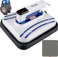 👕 vevor portable 2 in 1 easy press 12x10 inch heat press machine - ideal for t shirts, bags, mugs & htv vinyl projects - includes mug press attachment - 800w power - compact & convenient - blue logo
