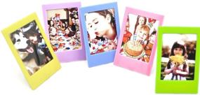 img 2 attached to 📸 Fujifilm Instax Mini Ten Pack: Hellohelio 10 Colorful 3 Inch Borders - Set of 10 Instant Film Photo Frames