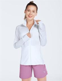 img 1 attached to 👕 BESTSELLER: BALEAF Women's Hiking Shirts - Lightweight Jackets with Full Zip UPF 50+ Sun Protection, Zip Pockets & Running Long Sleeve