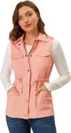 impressive allegra drawstring lightweight utility 🧥 outdoor women's clothing: coats, jackets & vests logo