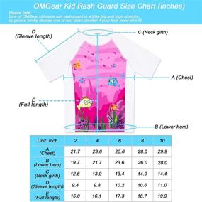 img 1 attached to OMGear Kids UPF50+ Snorkeling Rashguard Swimsuit: 🏊 Ultimate Protection for Your Child's Swim & Snorkeling Adventures