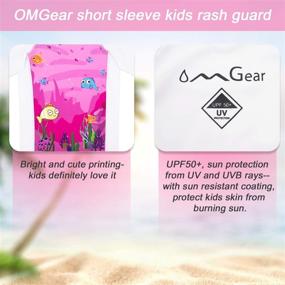 img 2 attached to OMGear Kids UPF50+ Snorkeling Rashguard Swimsuit: 🏊 Ultimate Protection for Your Child's Swim & Snorkeling Adventures