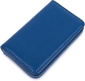 img 4 attached to Premium Leather Business Card Holder 👜 for Men and Women: Classy and Functional