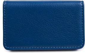 img 1 attached to Premium Leather Business Card Holder 👜 for Men and Women: Classy and Functional