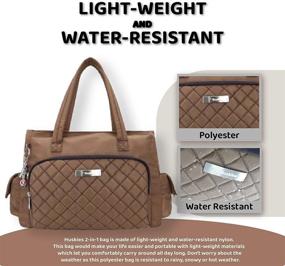 img 3 attached to 👜 Легкая водонепроницаемая сумка для плеч Huskies: идеальная комбинация женских сумок и кошельков