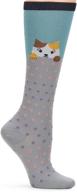 nurse mates compression socks (peeking kitty) - 12-14 mmhg логотип