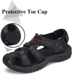 img 1 attached to PAMRAY Men's Athletic Fisherman Sandals - Breathable Shoes for Active Comfort