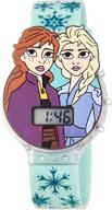 disney girls quartz rubber multicolor girls' watches logo