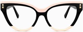 img 3 attached to 👓 Читательские очки Voogueme Cat Eye с блокировкой синего света для женщин, блокирующие УФ-синий свет, предотвращающие усталость глаз, очки для чтения Dalila OA01858-02, 1.25X