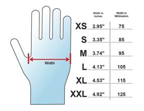 img 1 attached to 🧤 Adenna SHD936 Shadow 6 mil Nitrile Powder Free Exam Gloves (Large, Box of 100) - Black