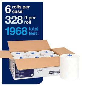 img 3 attached to 🧻 Tork Matic Extra Soft Hand Towel Roll, Premium White, H11, High Absorbency, Embossed, 2-Ply, 6 Rolls x 328 ft - 290015