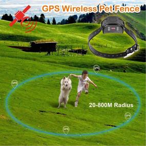 img 3 attached to Ultimate Wireless Fence: Dog Training Collar with Anti-Lost Technology, 800M Radius Range, GPS Tracking, Waterproof & Rechargeable